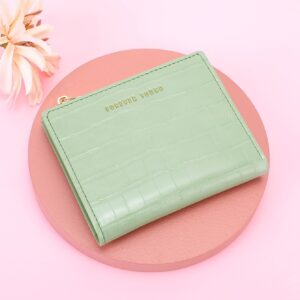 Crocodile Embossed Letter Graphic Small Wallet